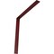 Ekena Millwork Hamilton Steel Bracket, Hammered Bright Red 2"W x 20"D x 20"H BKTM02X20X20HAHRE - alternate 1